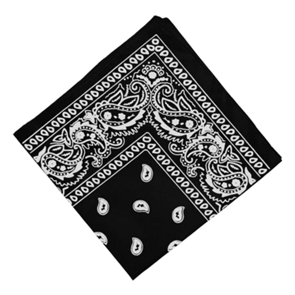 4 Pieces Unisex Cotton Paisley Bandana Cowboy Head Scarf Head Wrap 