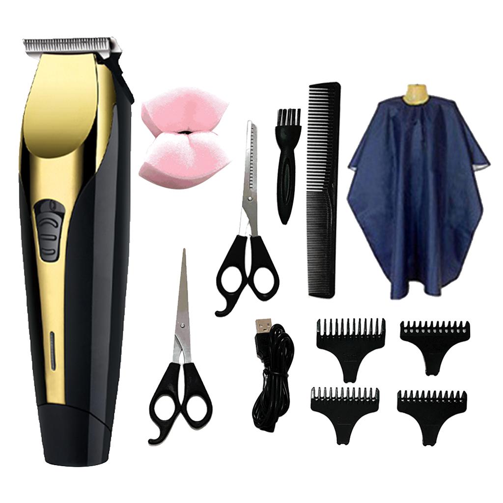 T-shaped Head USB Charging Electric Hair Clippers Set for Stylists Barbers