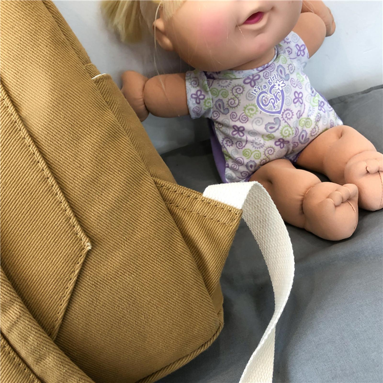 Canvas Schoolbag Girls Large Capacity High School Student Backpack Yellow