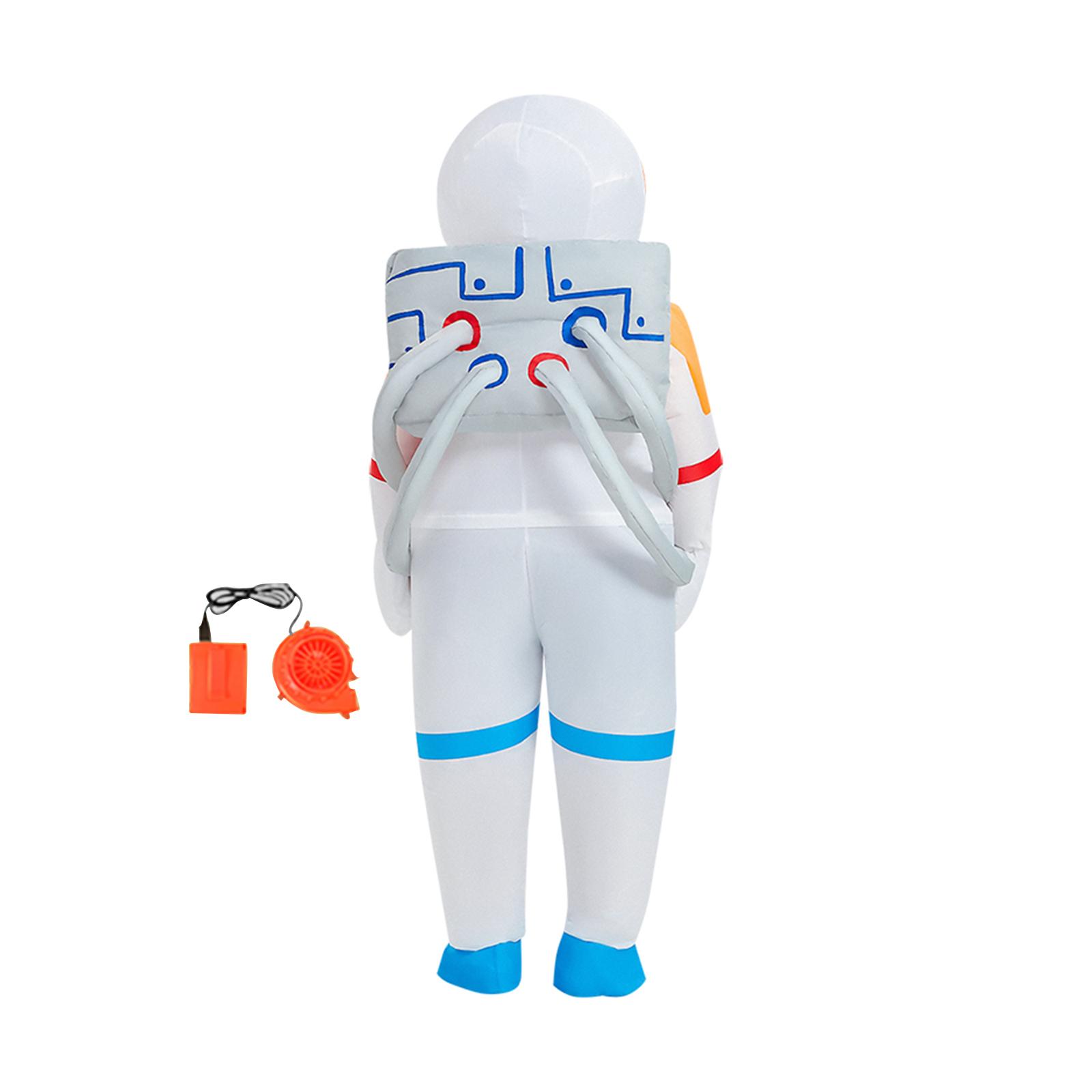 Adult Kids Inflatable Astronaut Costume Halloween Party Cosplay Cartoon Suit 150cm-190cm