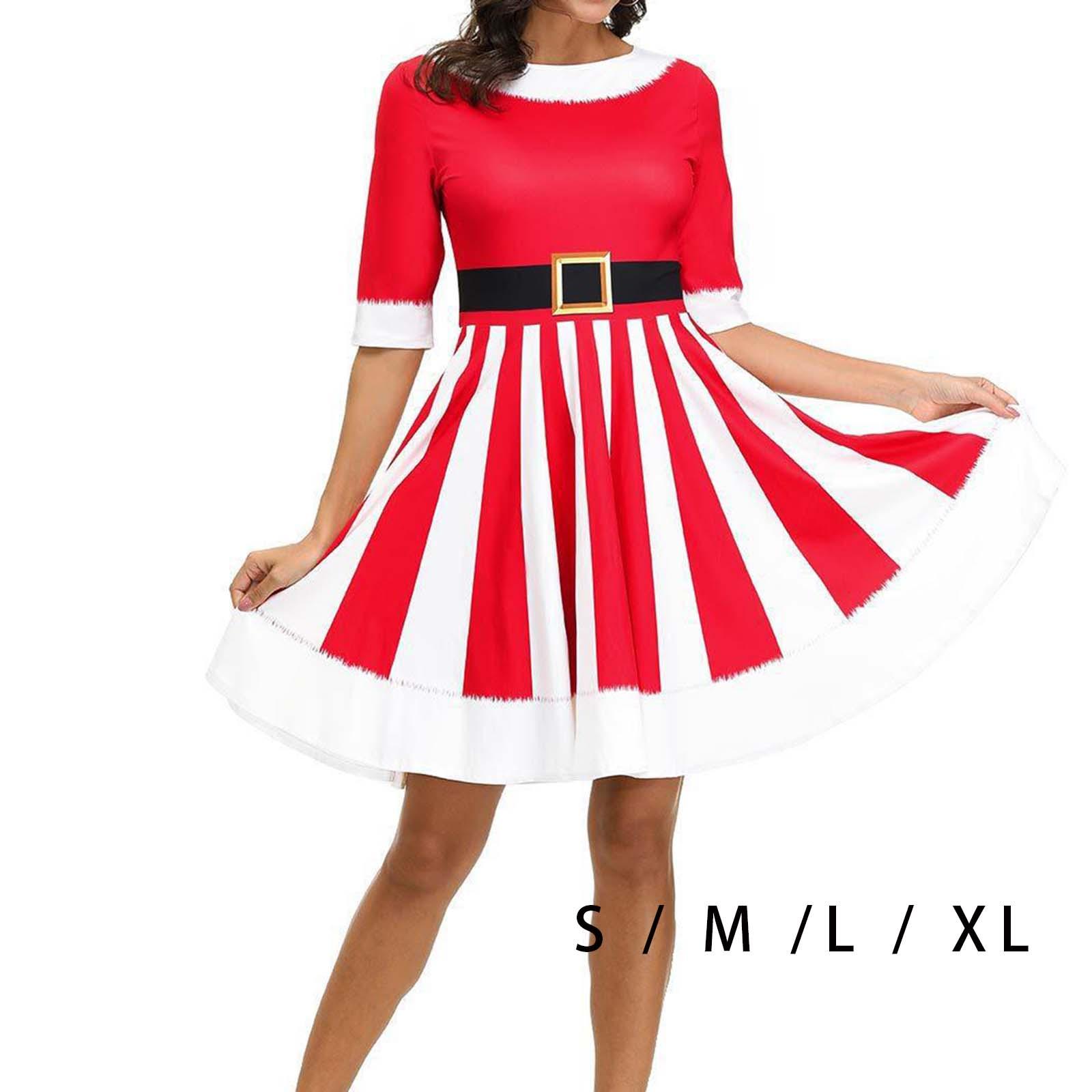 Christmas Dress Cosplay Clothing Christmas Costume for Birthday Xmas Holiday S