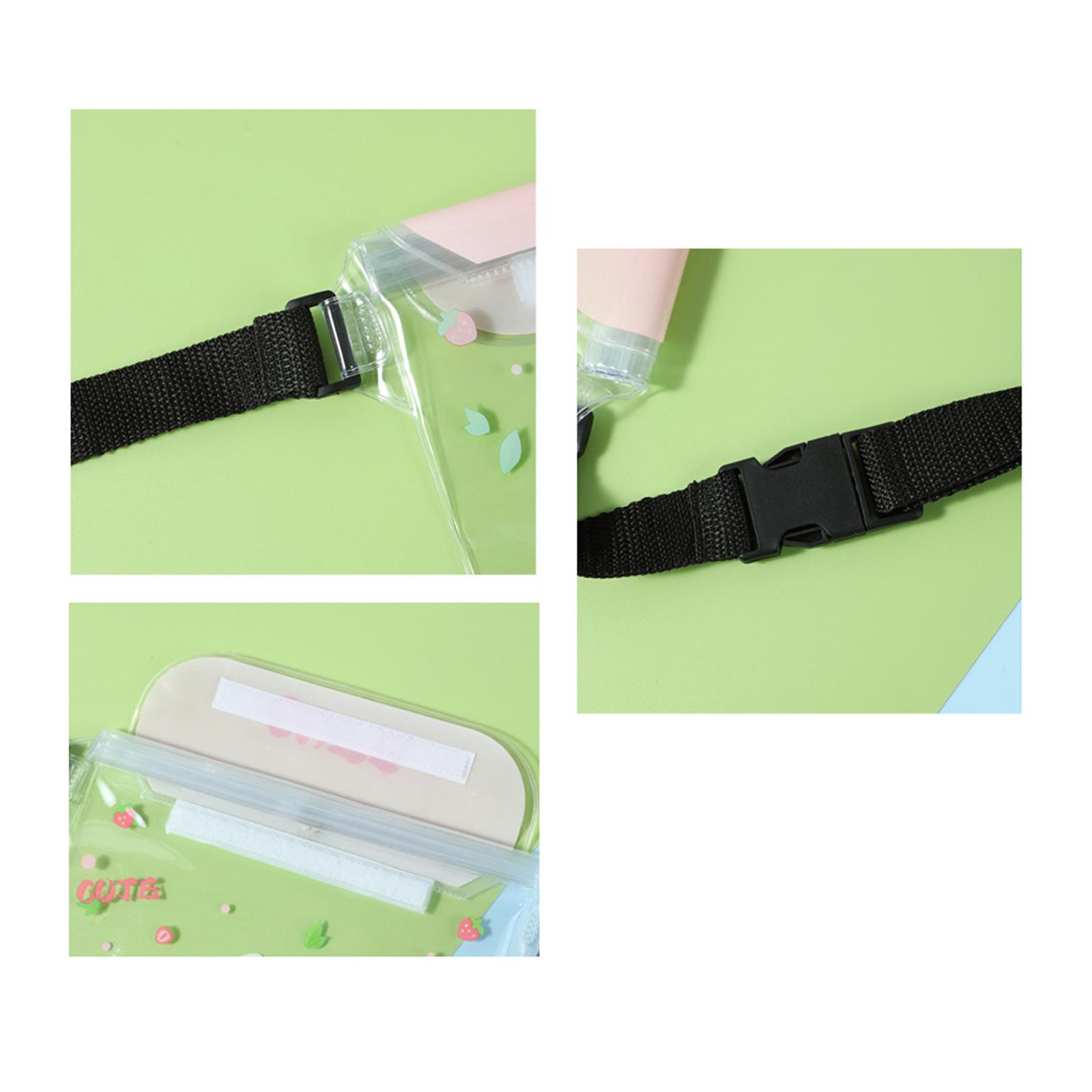 Waterproof Fanny Pack Clear Waterproof Bag Adjustable Strap Waterproof Pouch Yellow