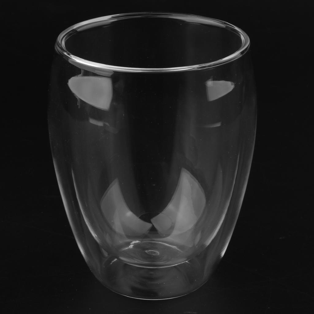 Glass Cup Double-Layer Glass Coffee Mugs 