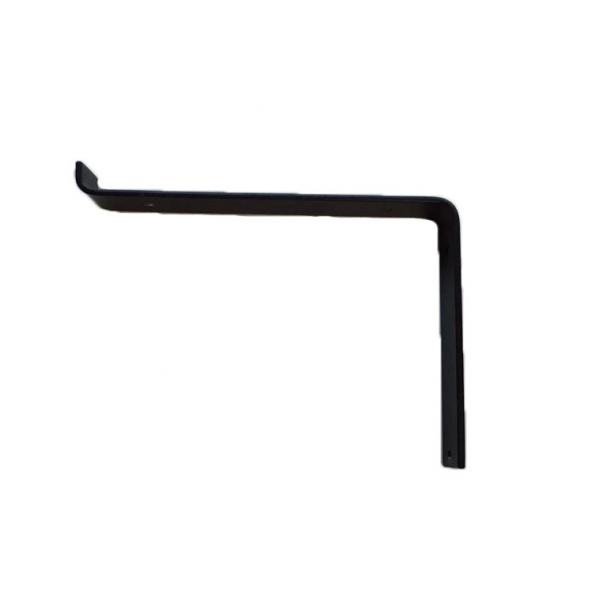 L Shelf Bracket Heavy Iron Support Hanger Black 22cm