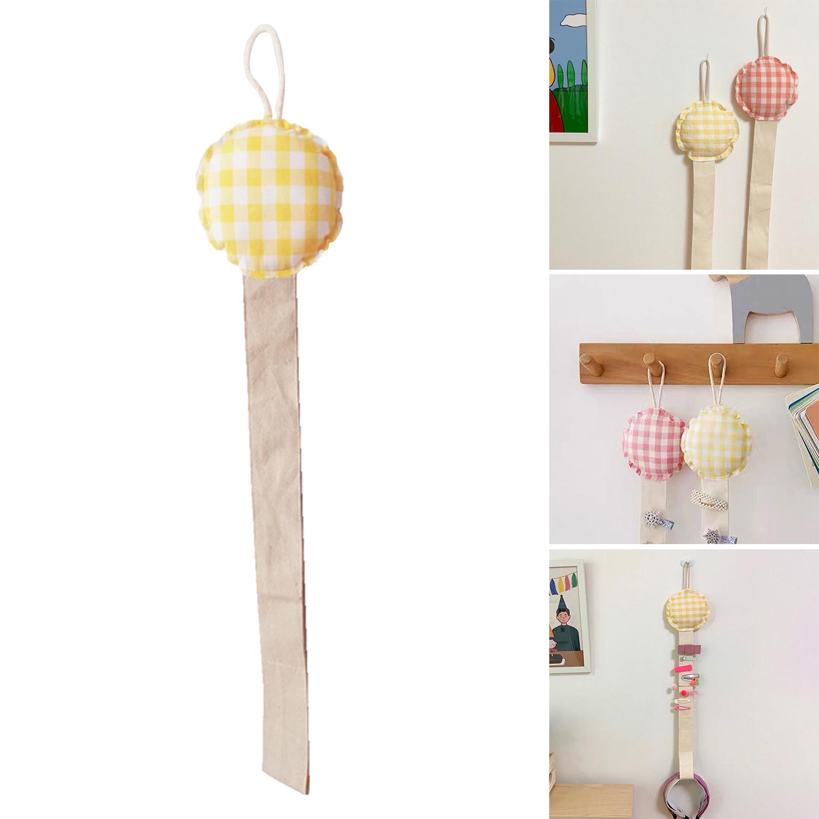 Hairbands Hanging Organizer Vertical Headpiece Organizer Hair Bows Organizer Yellow