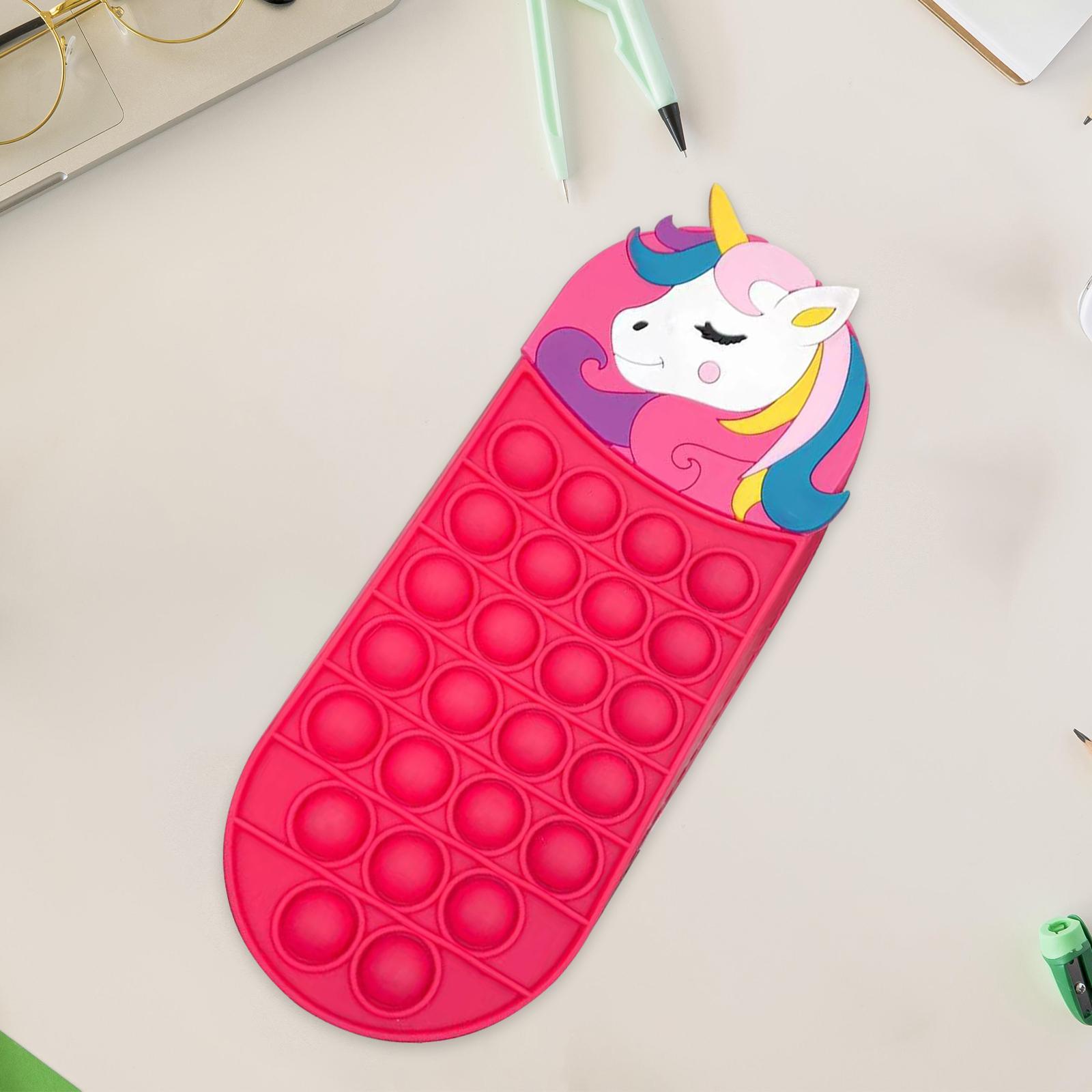 Pen Pouch Novelty Stationery Organizer Pencil Bag Boys Girls         Red