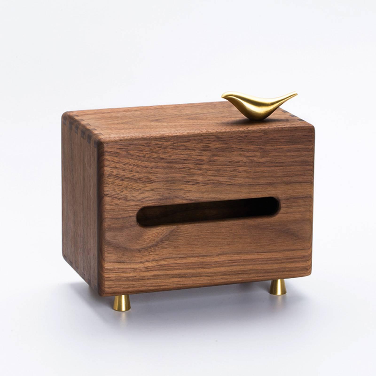 Walnut Tissue Box Cover