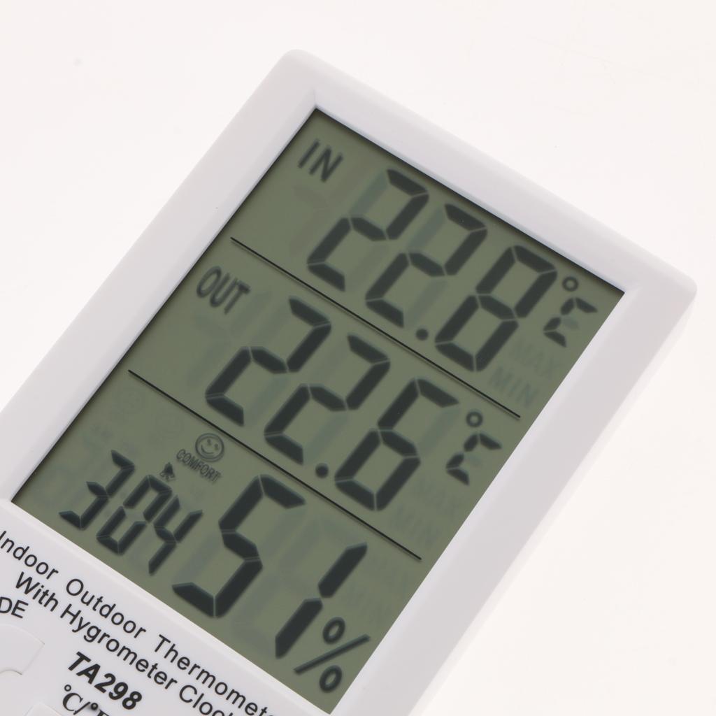 Digital Hygrometer Thermometer Humidity Temperature Monitor Portable Indoor Outdoor with ℃/℉ switch, MIN/MAX Records For Home, Office, etc.