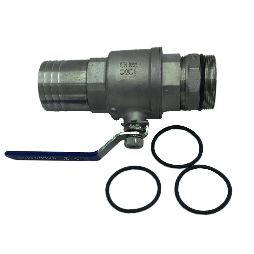 304 Stainless Steel Ball Valve Outlet DN50 Barrel Ball Valve Straight Valve