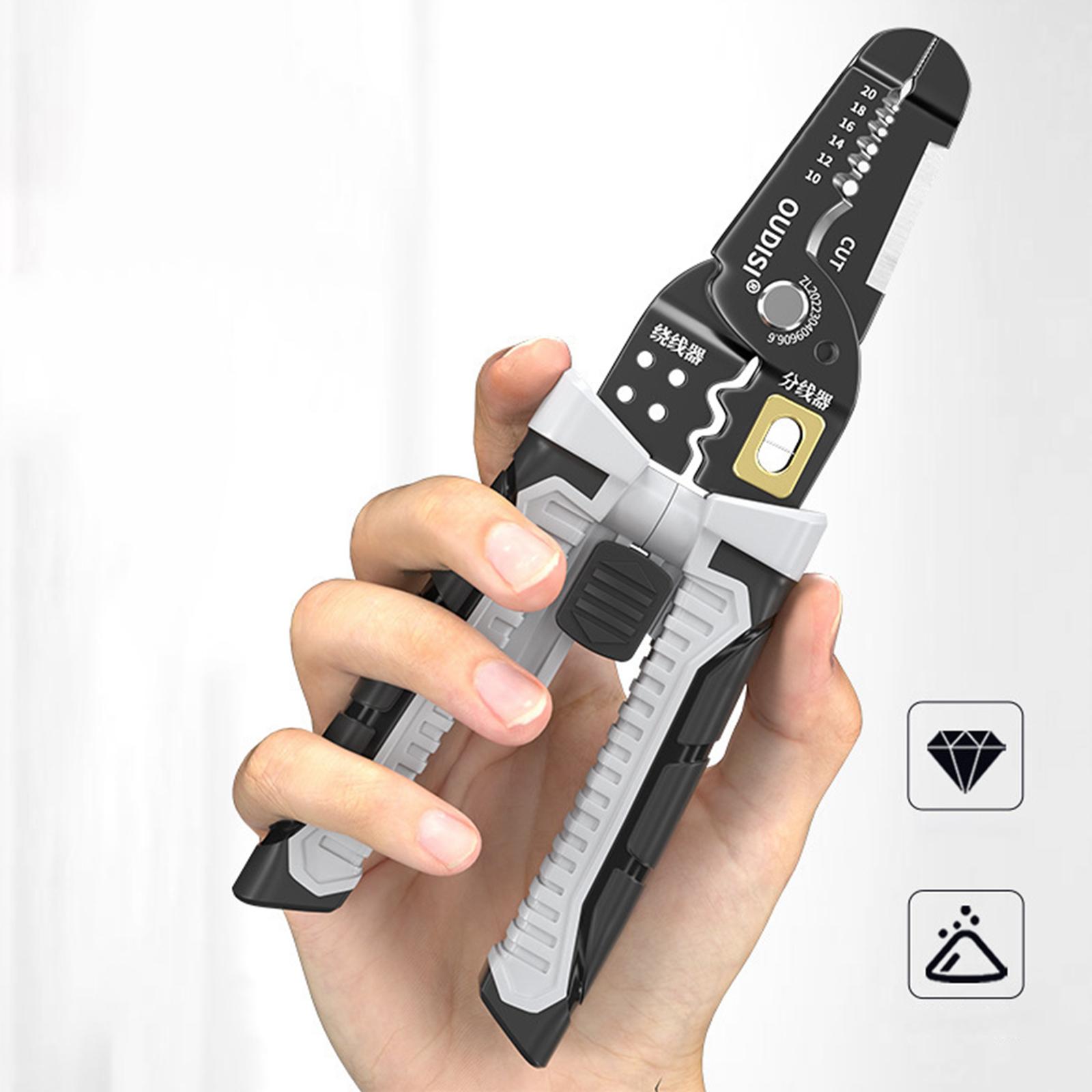 Wire Stripper Tool Wiring Tools Cable Stripper for Crimping Cutting Dividing
