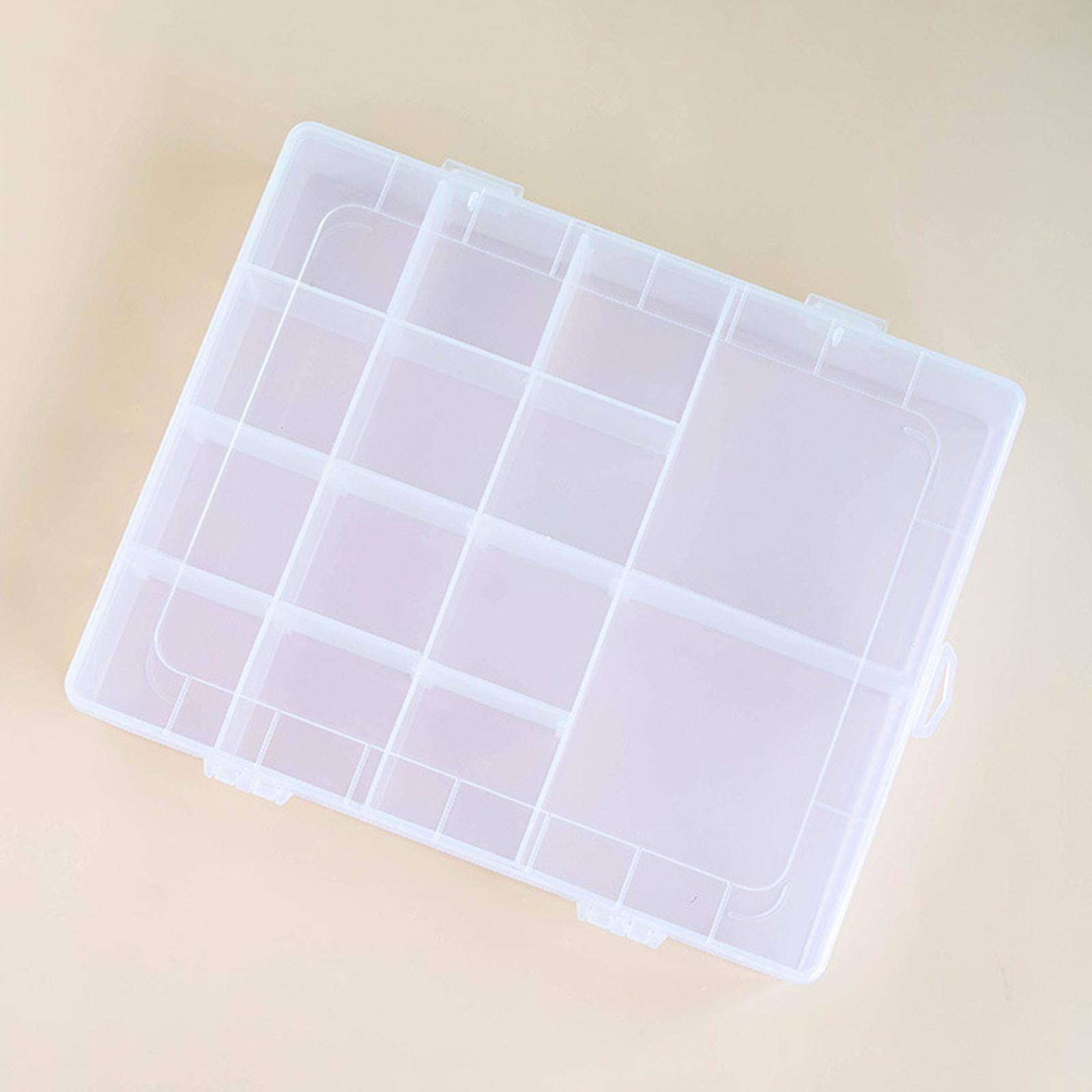 Floss Finder Box Embroidery Thread Organizer Storage 21x17x4cm 14Grids