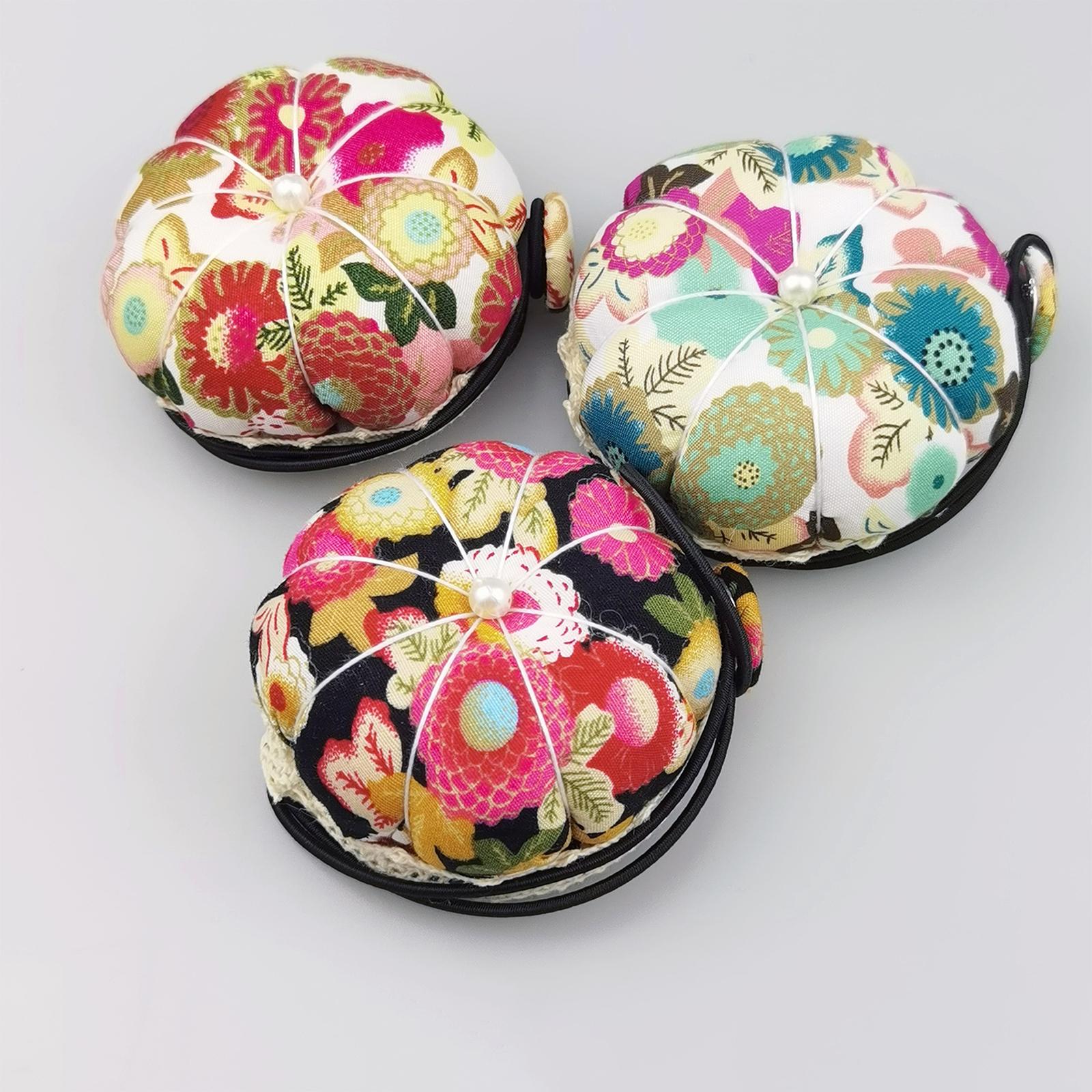 Wrist Pin Cushion Japanese Pincushions for Knitting Cross Stitch Dressmaking green