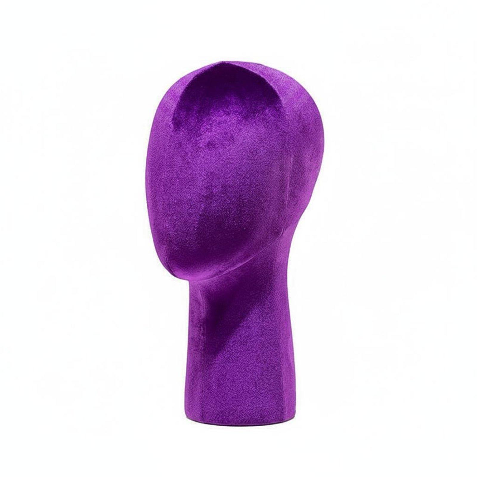 Velvet Mannequin Head Bust