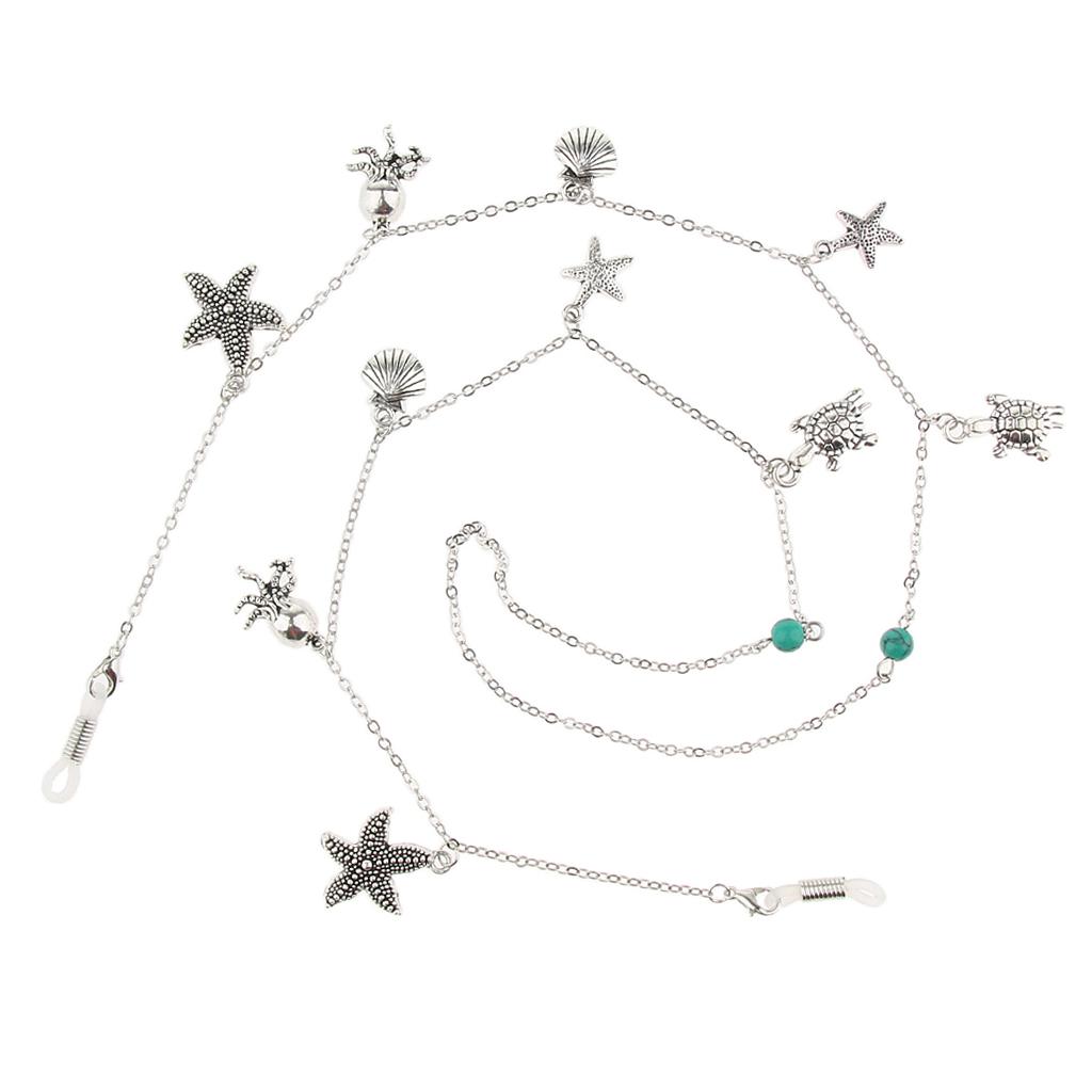 Metal Eyeglasses Glasses Sunglasses Holder Necklace Chain Cord Retainer