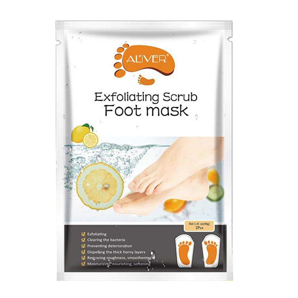 Baby Soft Foot Peeling Mask Socks Exfoliating Callus Dead Skin Lemon