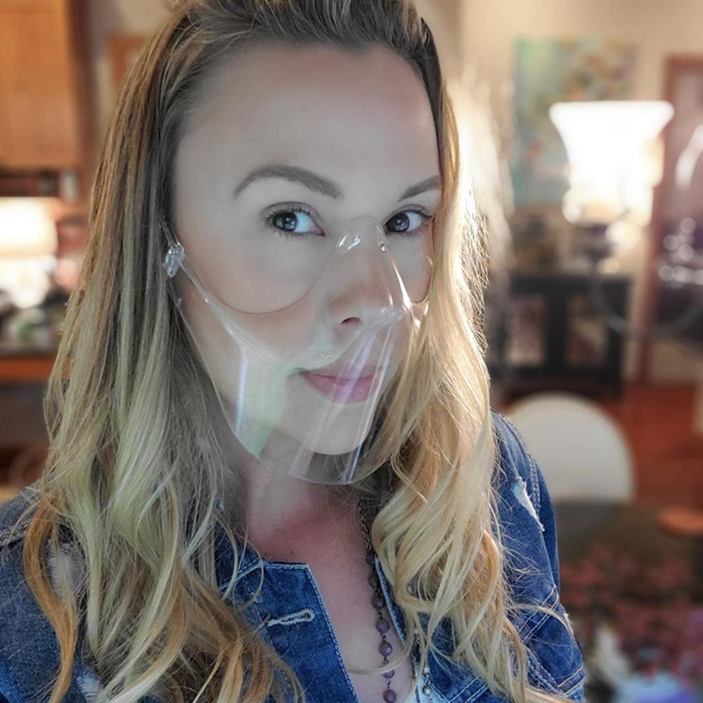 Face Mask Shield Plastic Anti Fog Safety Face Cover Guard Transparent New