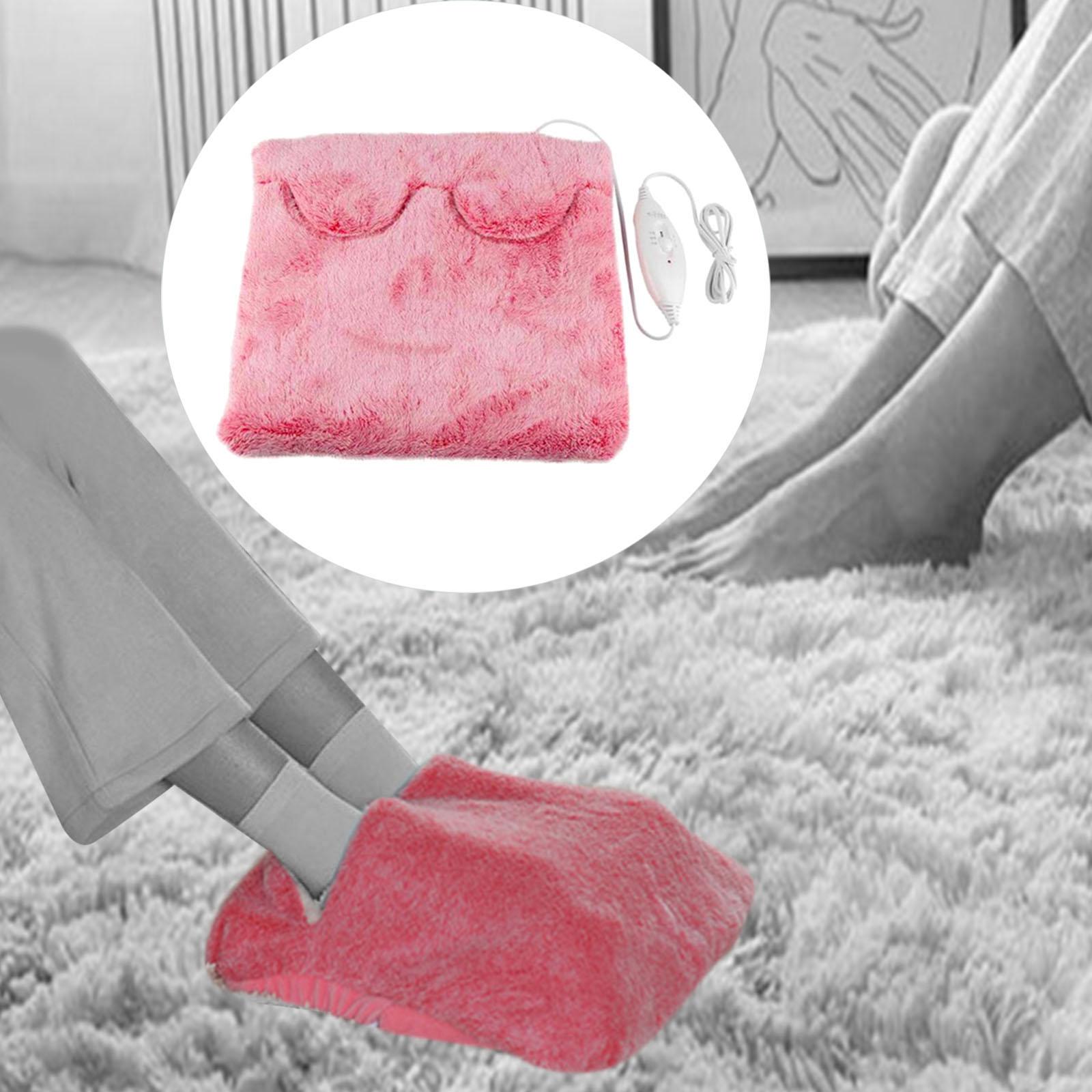 USB Feet Warmer Electric Heated Foot Warmers Fast Heating Home  Pink