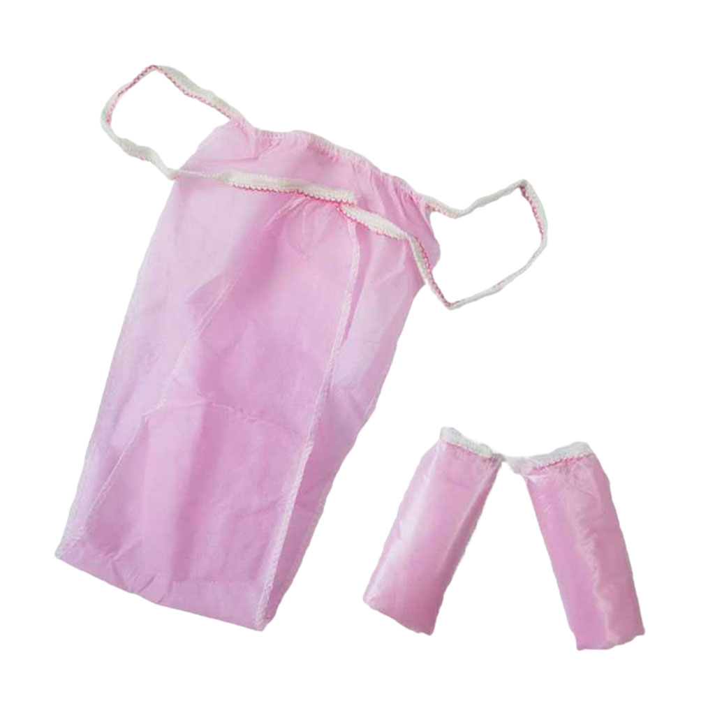 Disposable Bikini Panties Non Woven Fabric Soft for Tanning 100pcs Pink