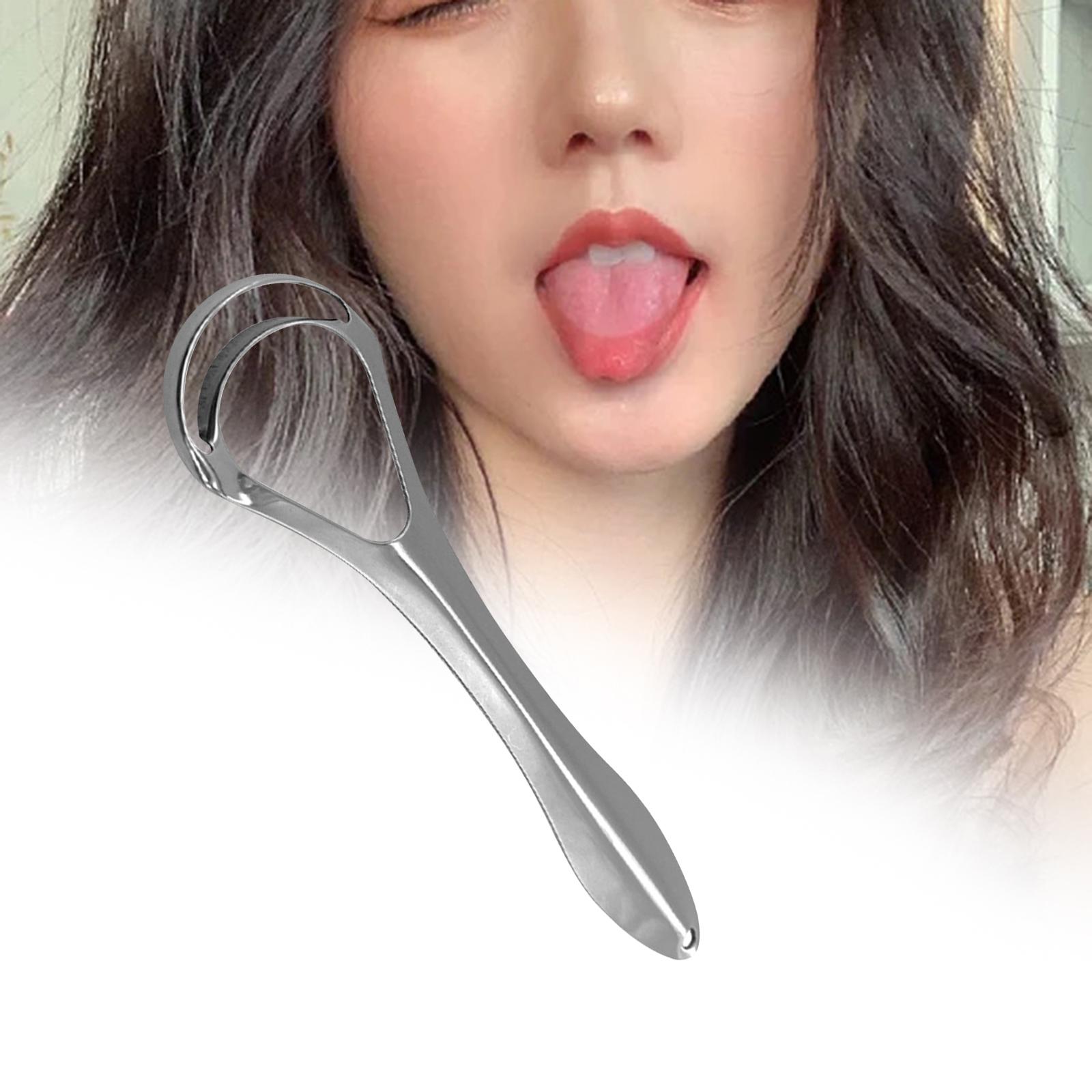 Tongue Scraper Professional Reusable Fight Bad Breath Tongue Coating Remover Hollow