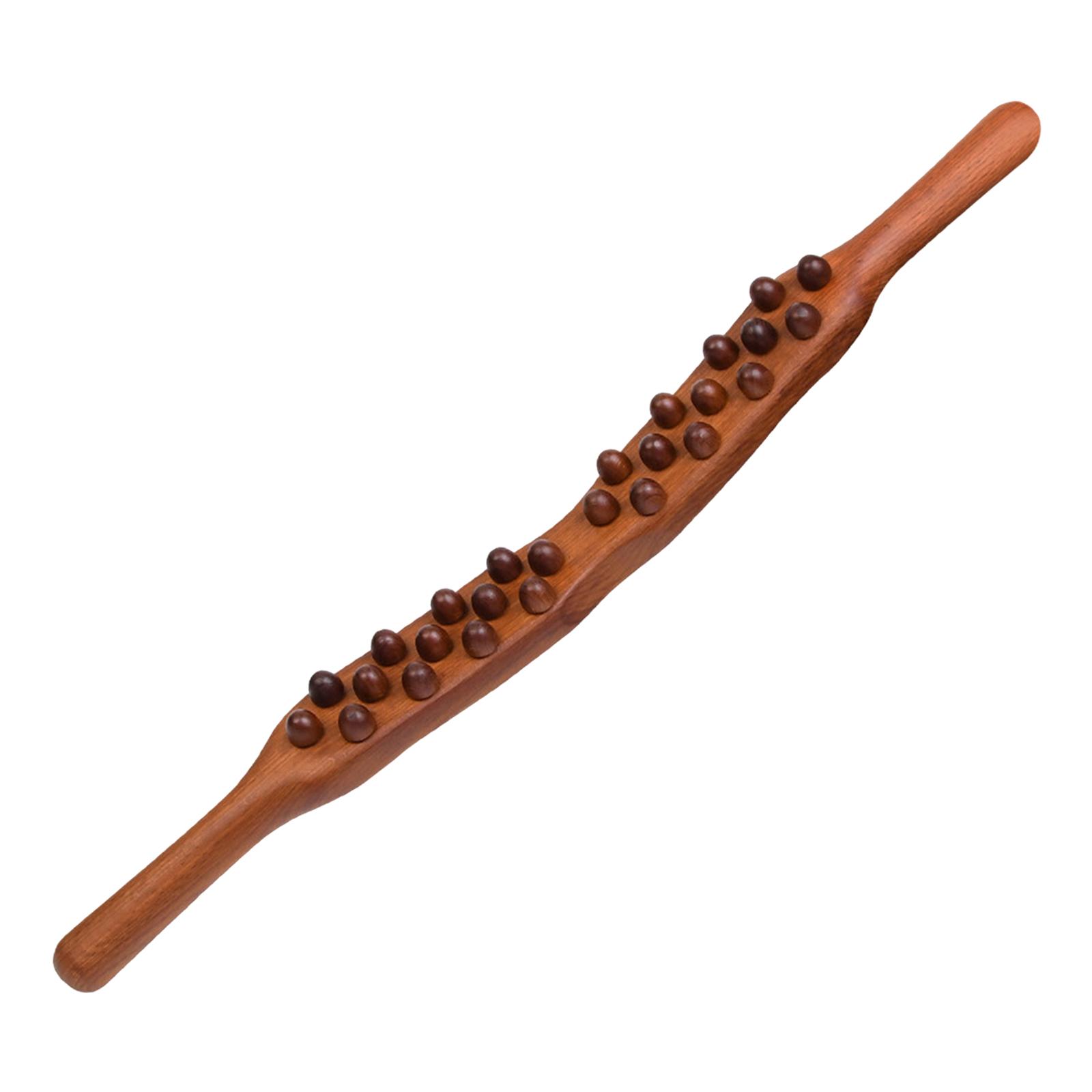 Wood Massage Roller Stick 26 Beads