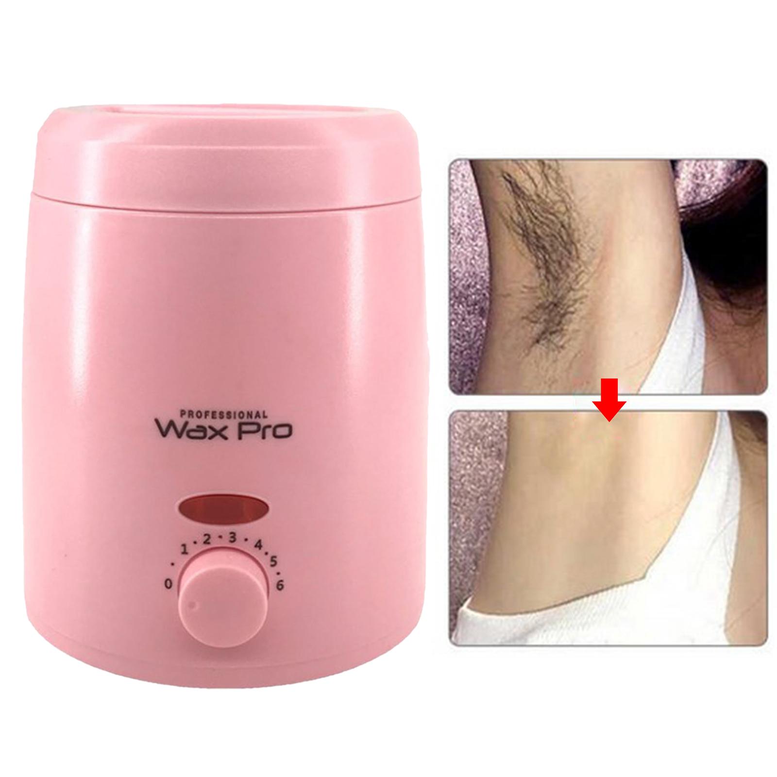 Wax Warming Container Hair Removal Women Gift Heating Wax Machine for Salon Travel Home pink