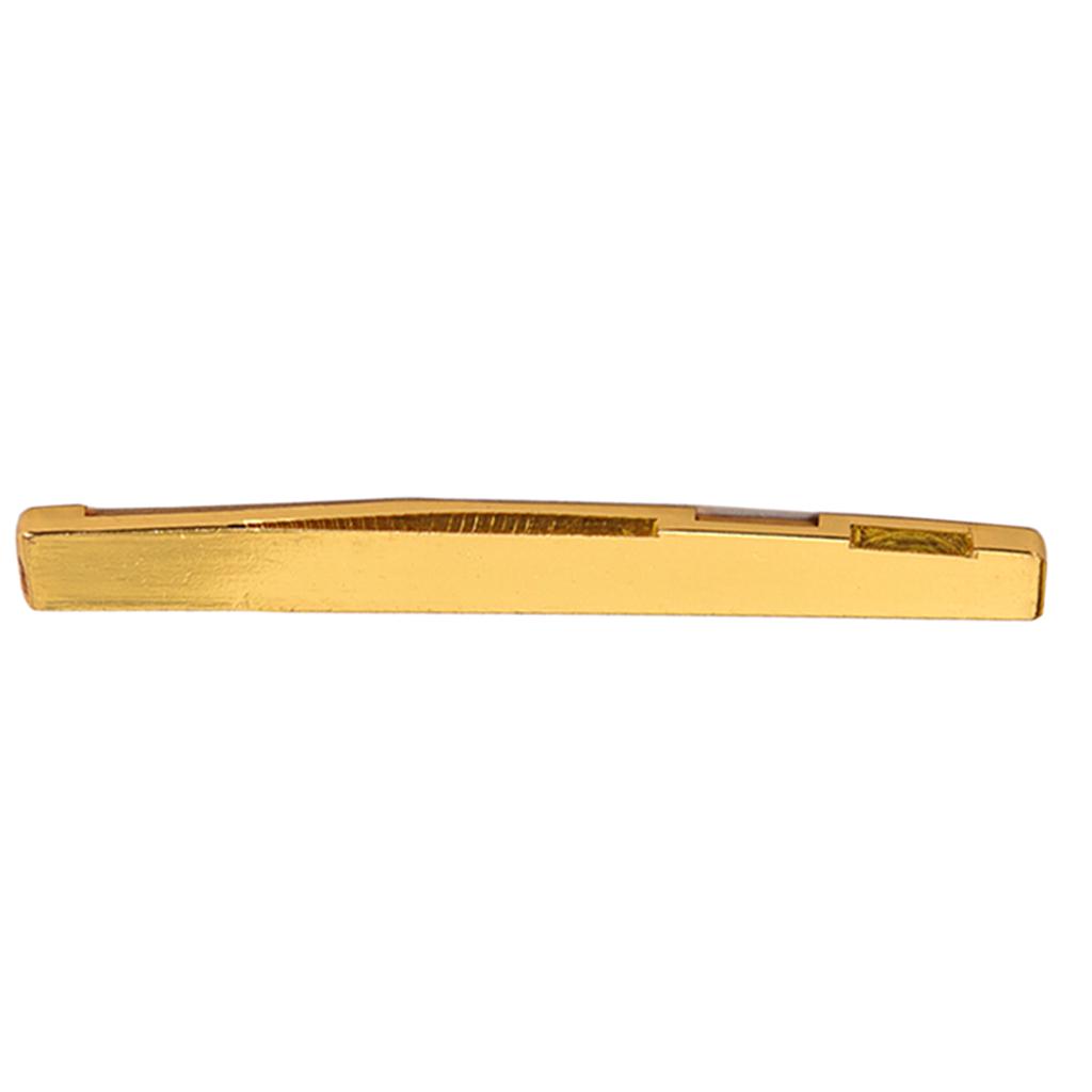 Copper Acoustic Guitar Bridge Saddle Golden