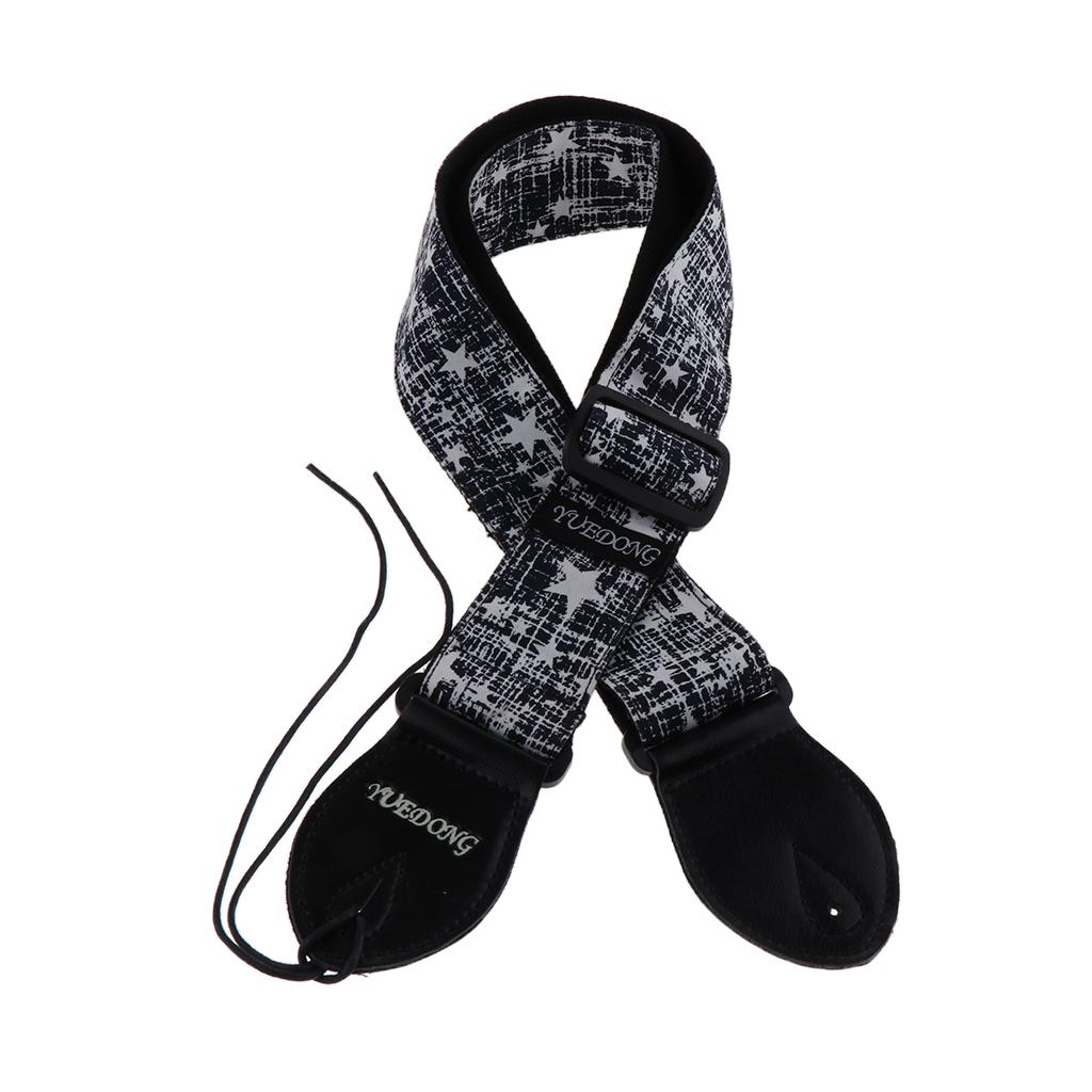 1 Piece Canvas Strap Belt for Acoustic Electric Guitar Star