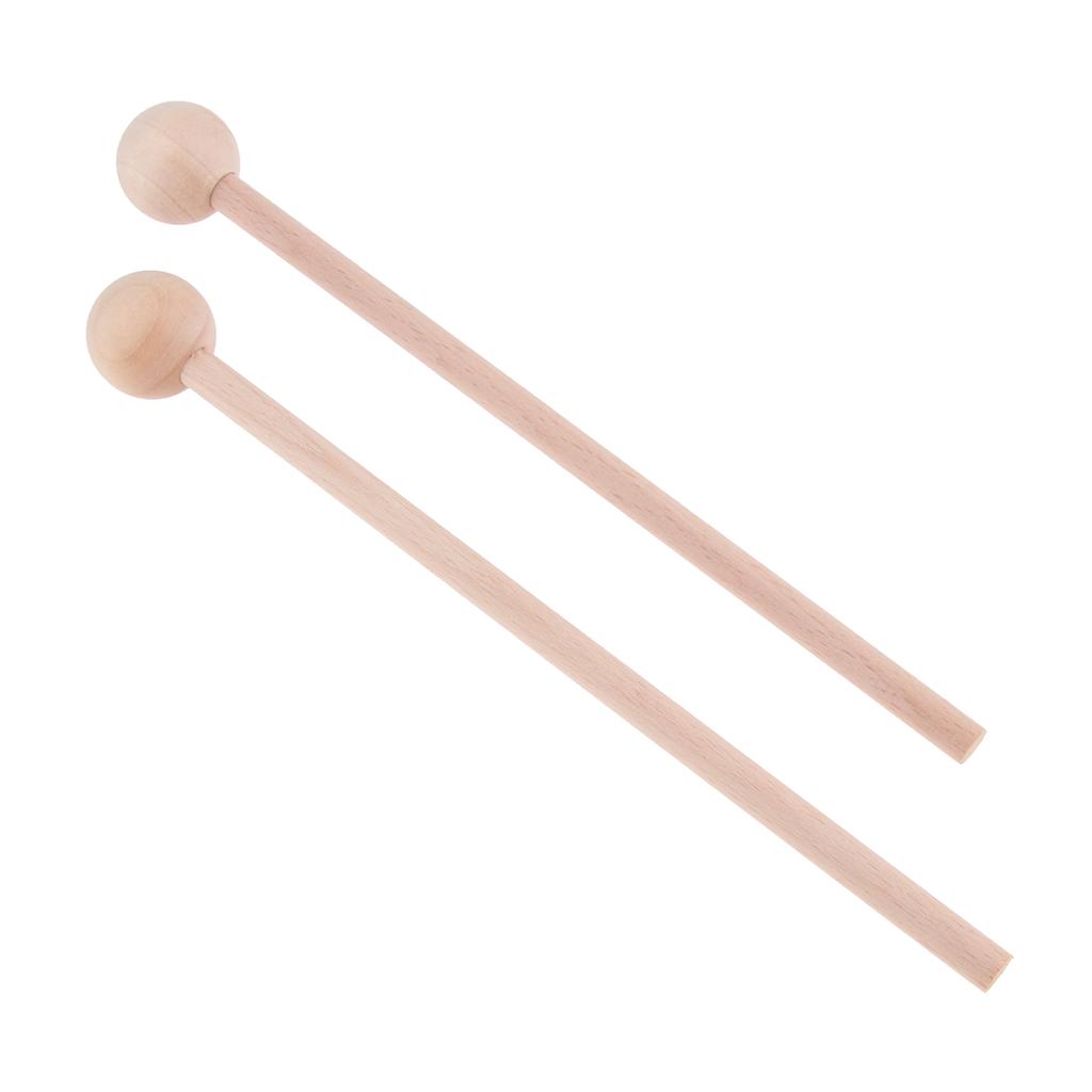1 Pair Wooden Tongue Drum Stick Mallets Percussion Instrument Accessory 22cm