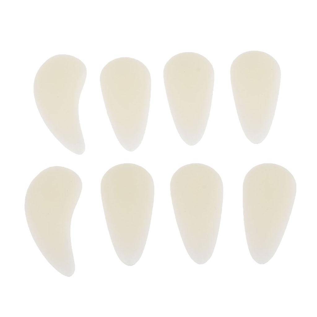 8pcs Guzheng Finger Picks with Groove Arc Chinese Zither Nails Multiple