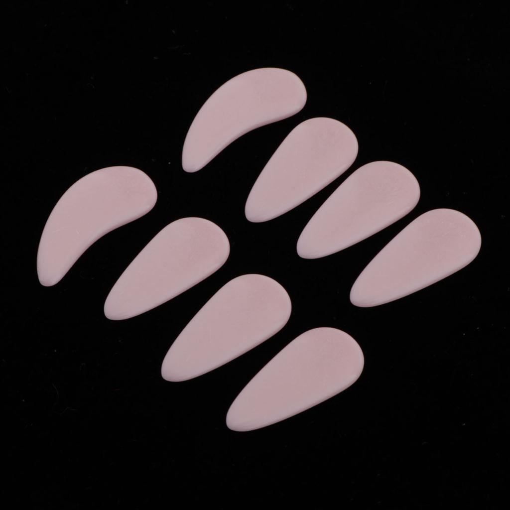 8pcs Guzheng Finger Picks with Groove Arc Chinese Zither Nails Multiple