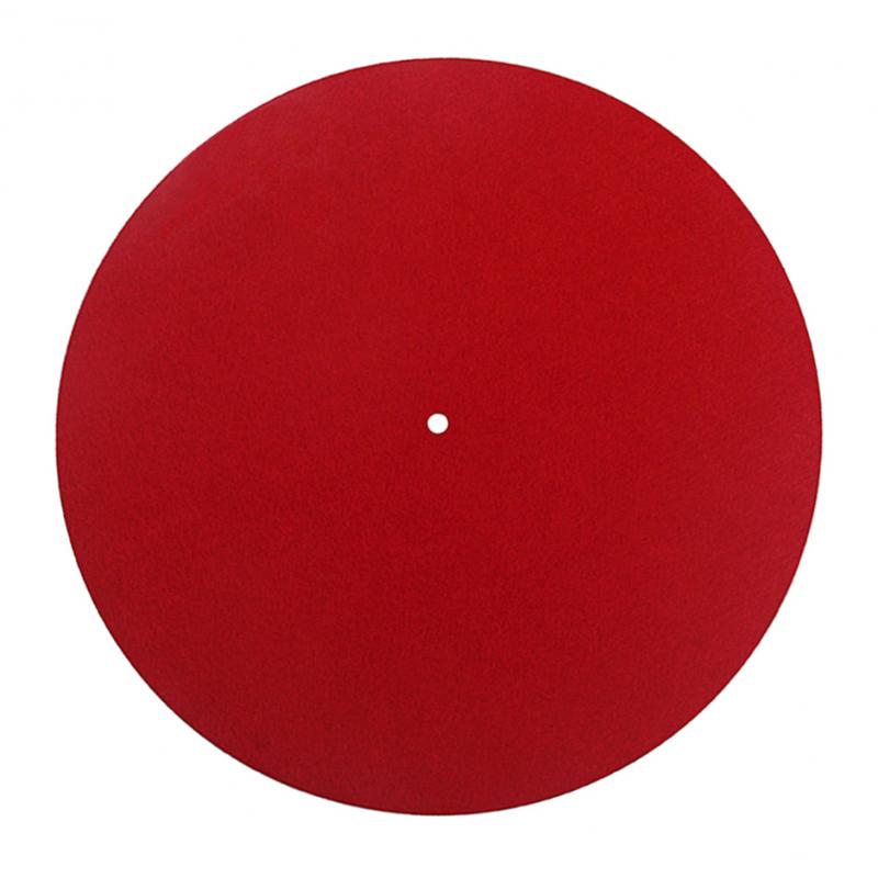 Anti-static Turntable Platter Felt Slip Mat Record Player Audiophile Pad Red