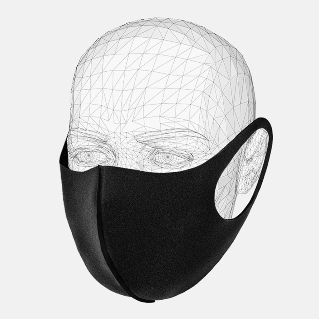Mouth Mask Reusable Washable Dust Proof Face Mask Black