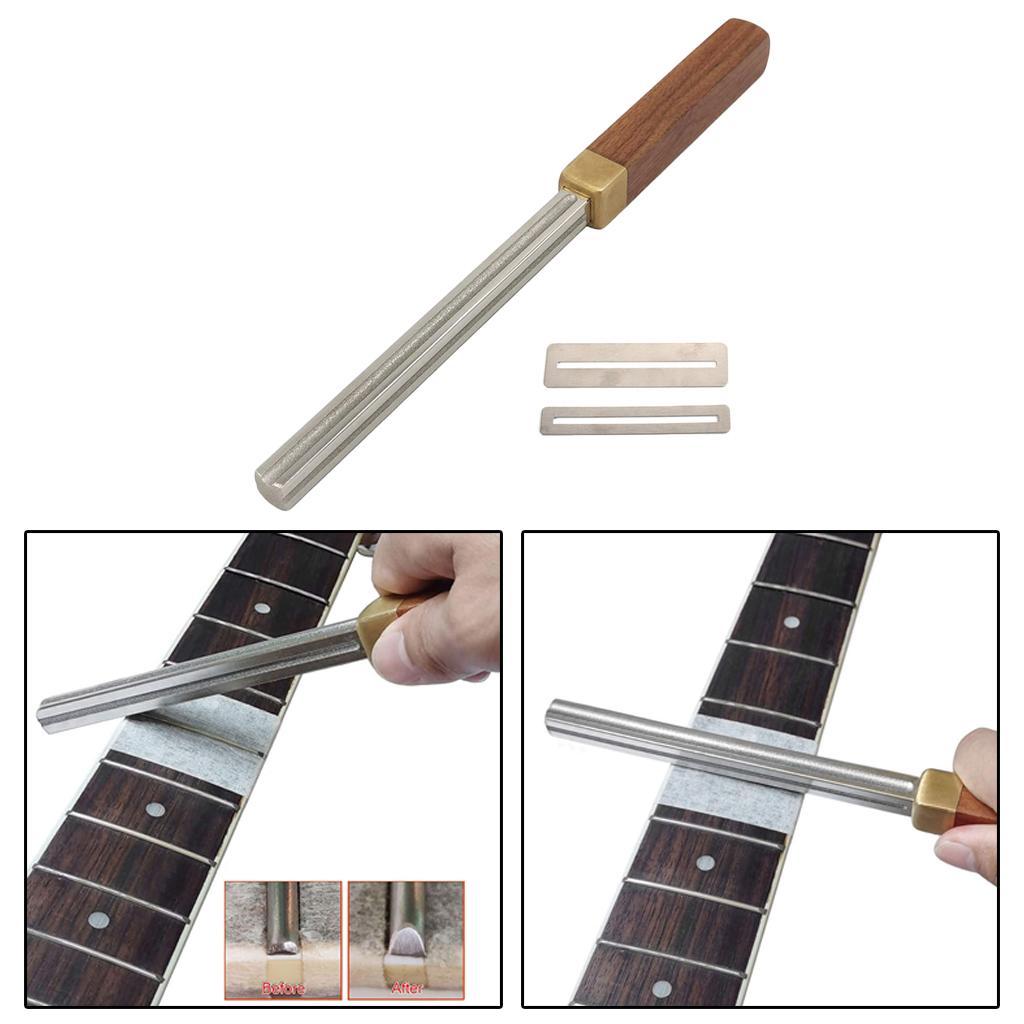 Guitar Fret Crowning File Fret File Diamond Coating Dressing Tool Accessory