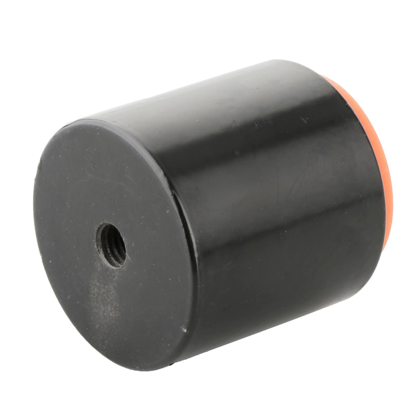 Mini Dumb Drum Percussion Instrument Accessories Easy to Carry Silicone Orange