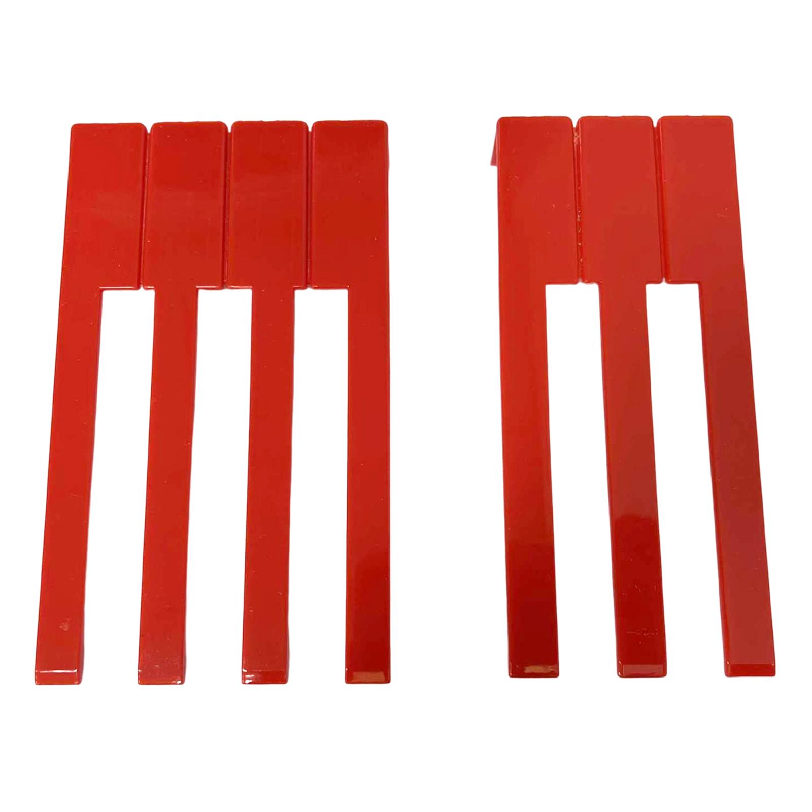 key Tops Repair PVC Accessories Replacement Keyboard Instruments Red