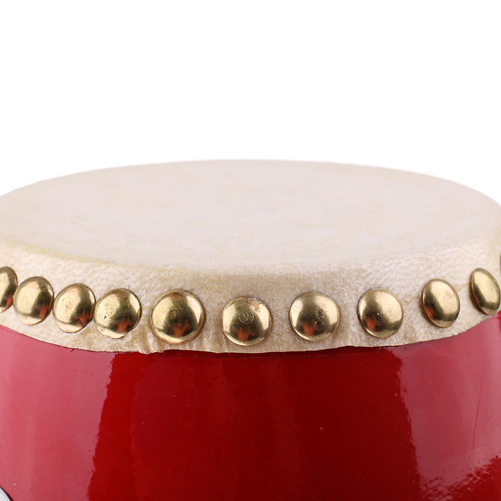 Traditional Waist Drum with Drumstick Learning Teaching Adult Waist Drums 9cm PVC