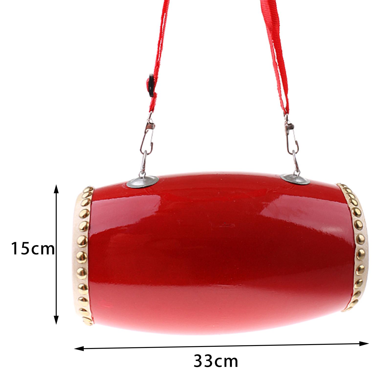 Waist Drum Kids Early Learning Adult Waist Drums Durable Musical Gifts 15cmx33cm