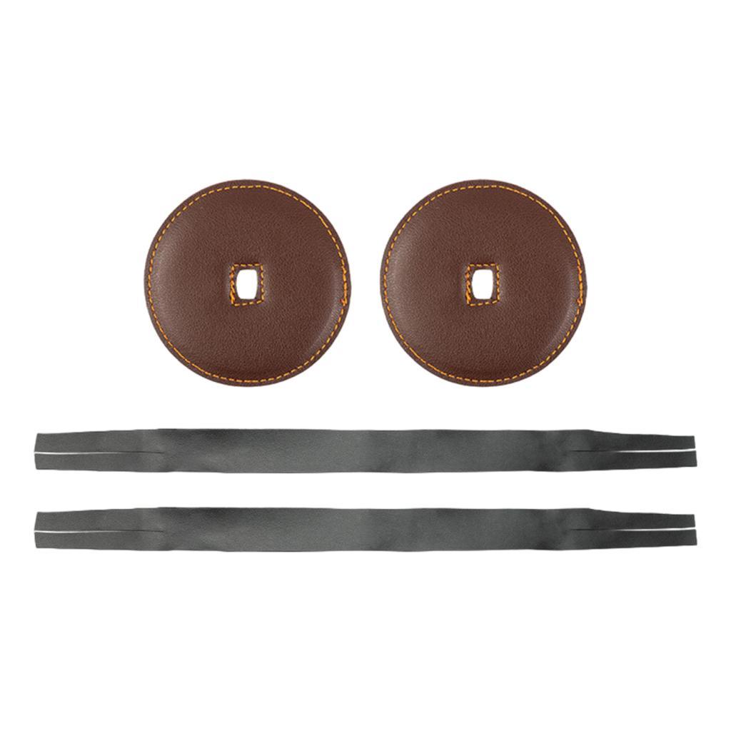 Leather Straps with Pads Brown
