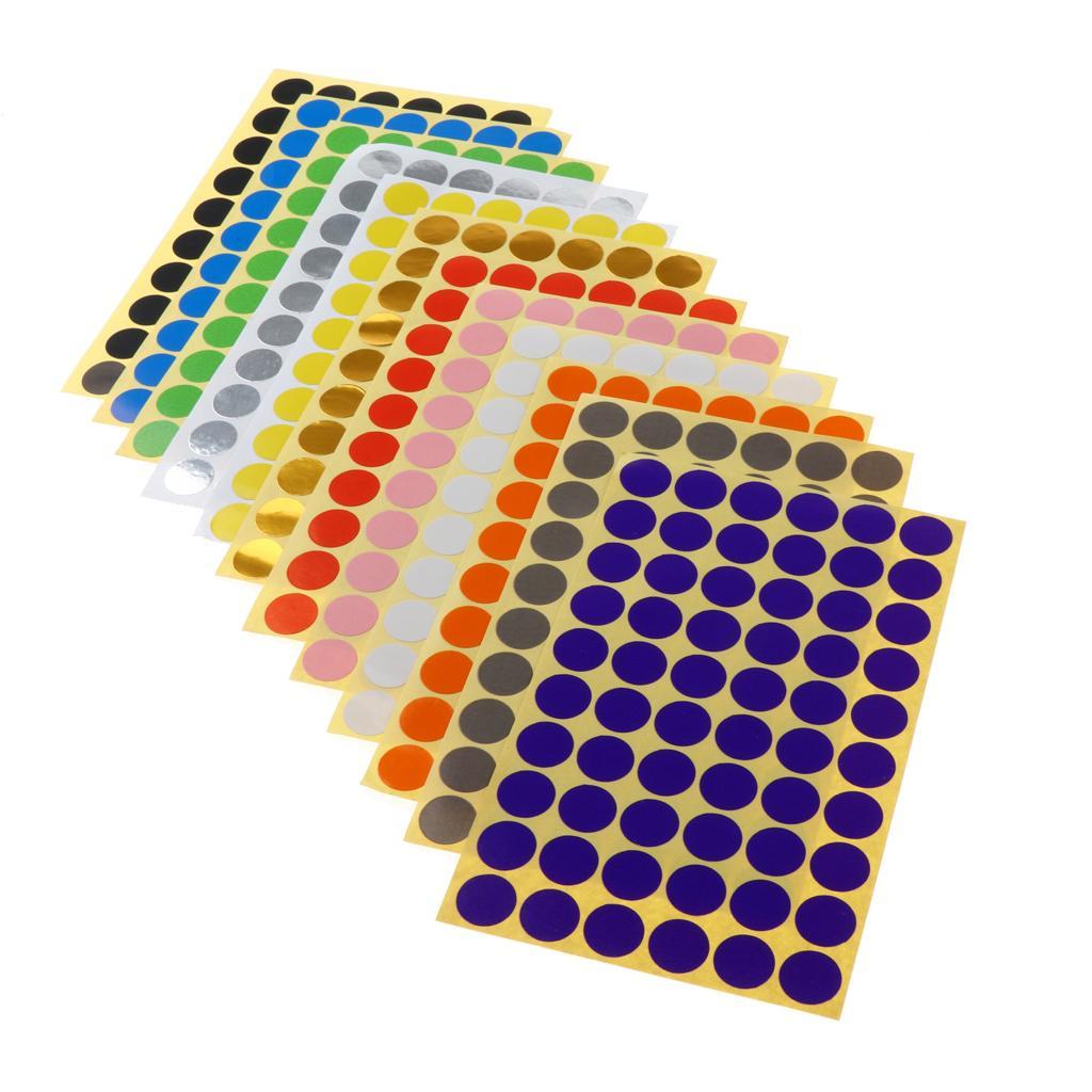 Color Coding Labels Dot Stickers Round Circle Stickers