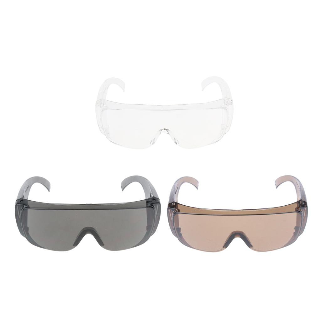 2xIntegrated Safety Protective PPE Glasses Goggles, Full Clear