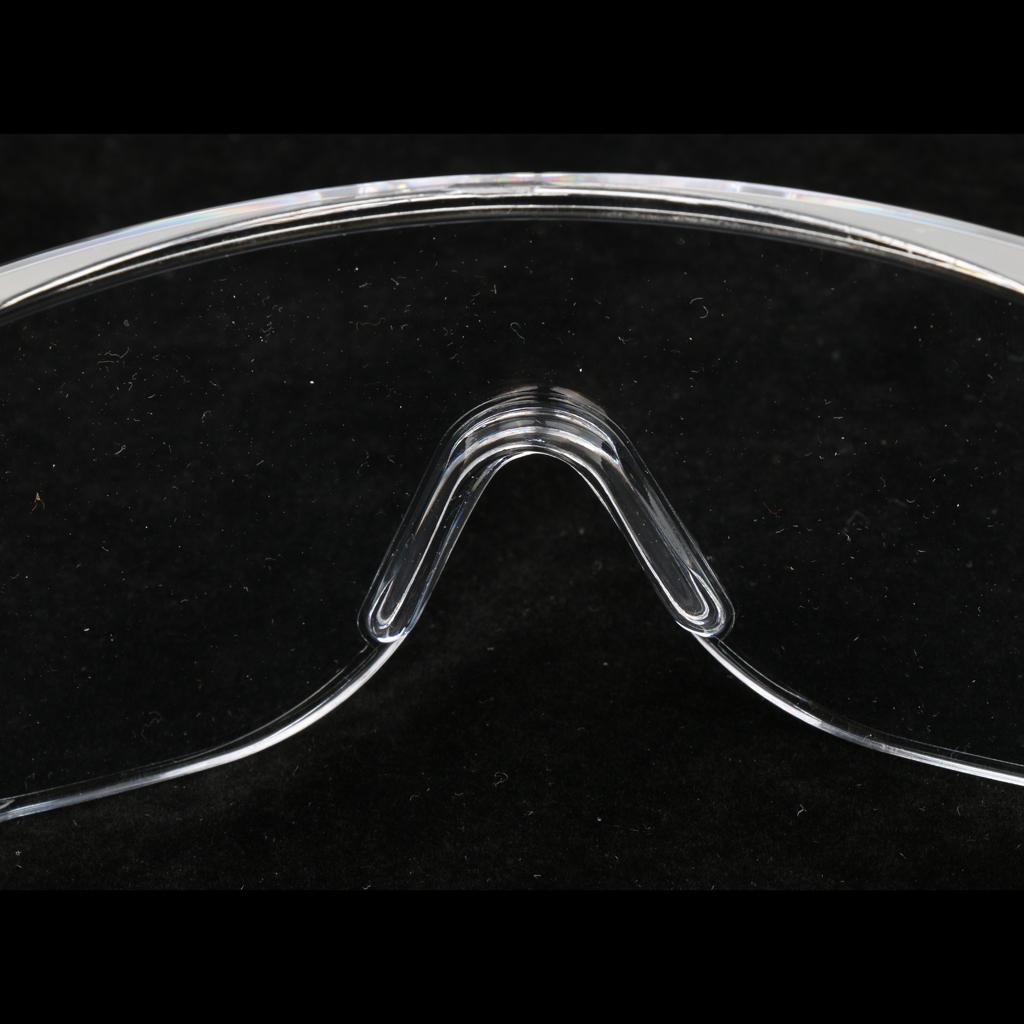 Integrated Lab Safety Protective PPE Glasses Goggles, Full Clear