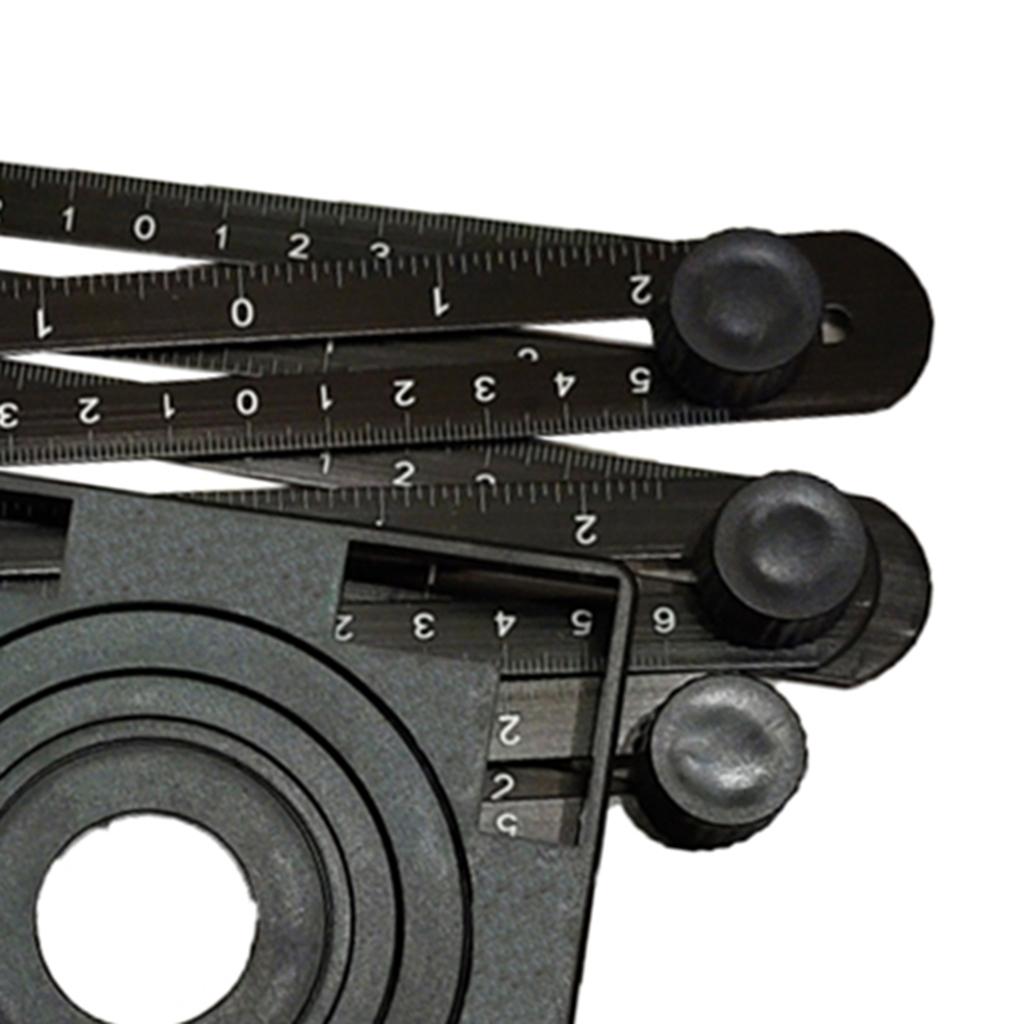 2x ngularizer Ruler Multi Function Angle Measuring Tools Template