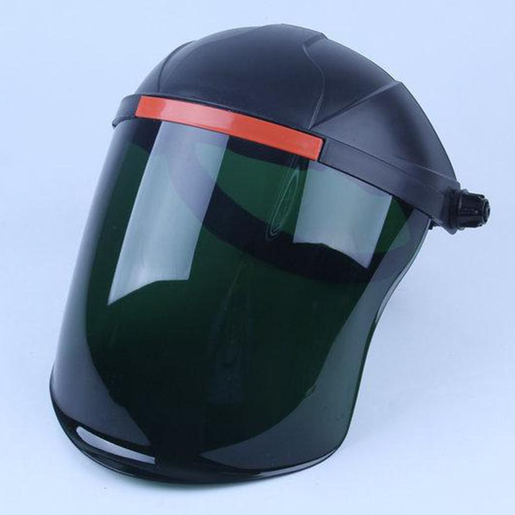 Headdress Safety Welding Face Shield Anti-Dust Splash-Proof black+green