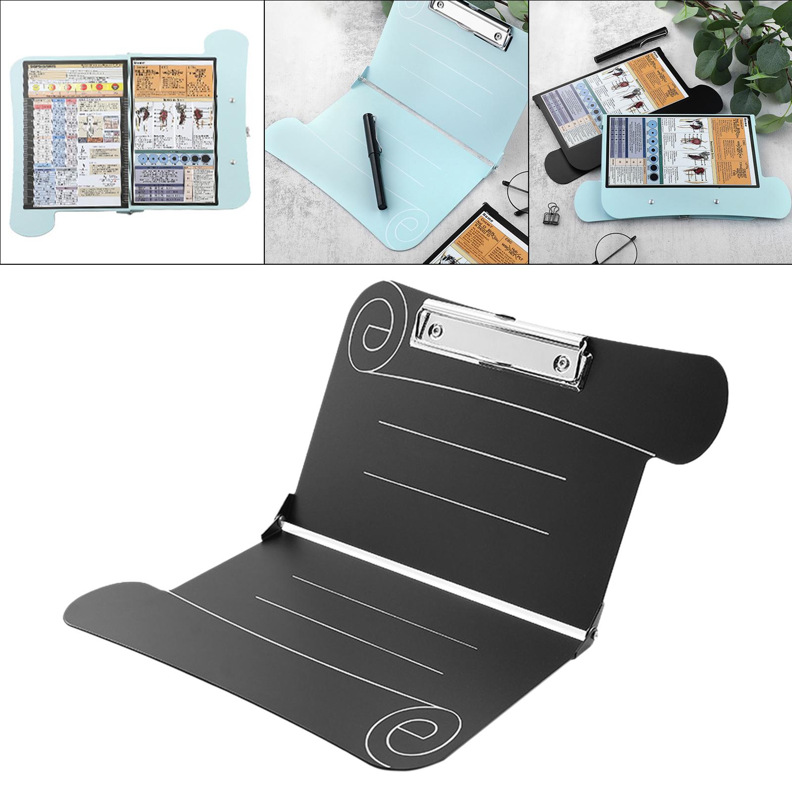 Aluminum Standard Clipboard File Folders Organizer for Home Business Black
