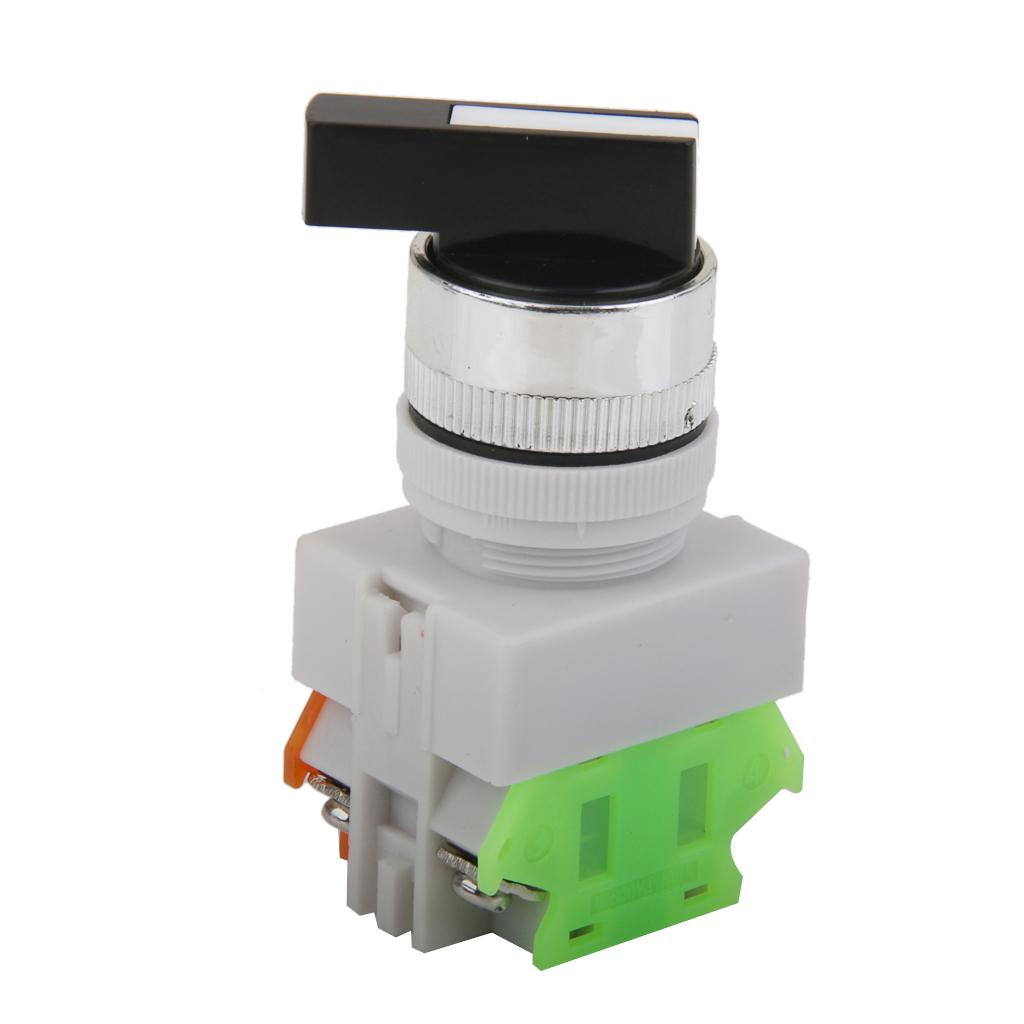 660V 10A 3-Position Emergency Stop Self Locking Switch Rotary Switch