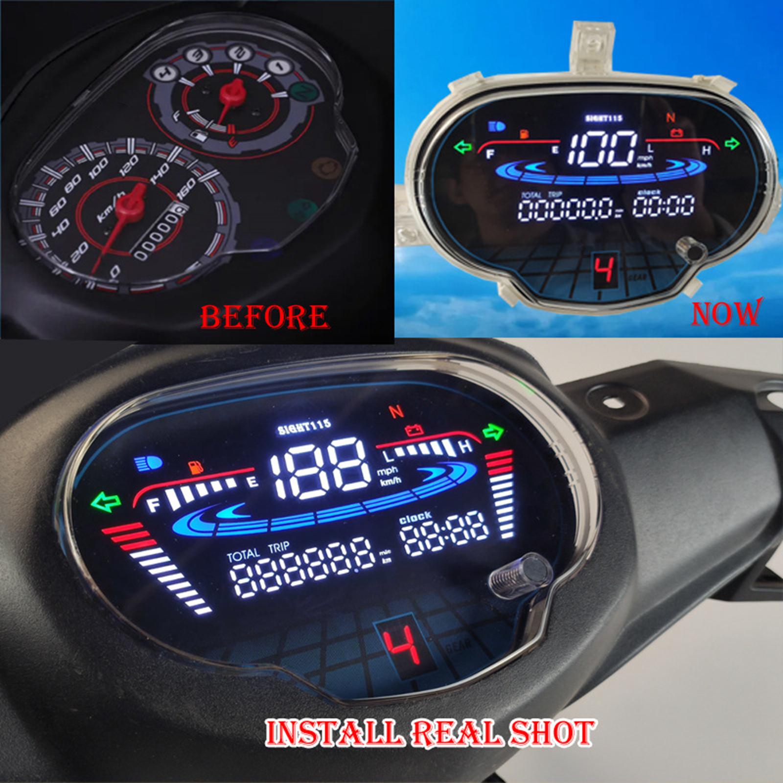 LED Digital Speedometer Electronic for Yamaha Sight 115 Replace Parts