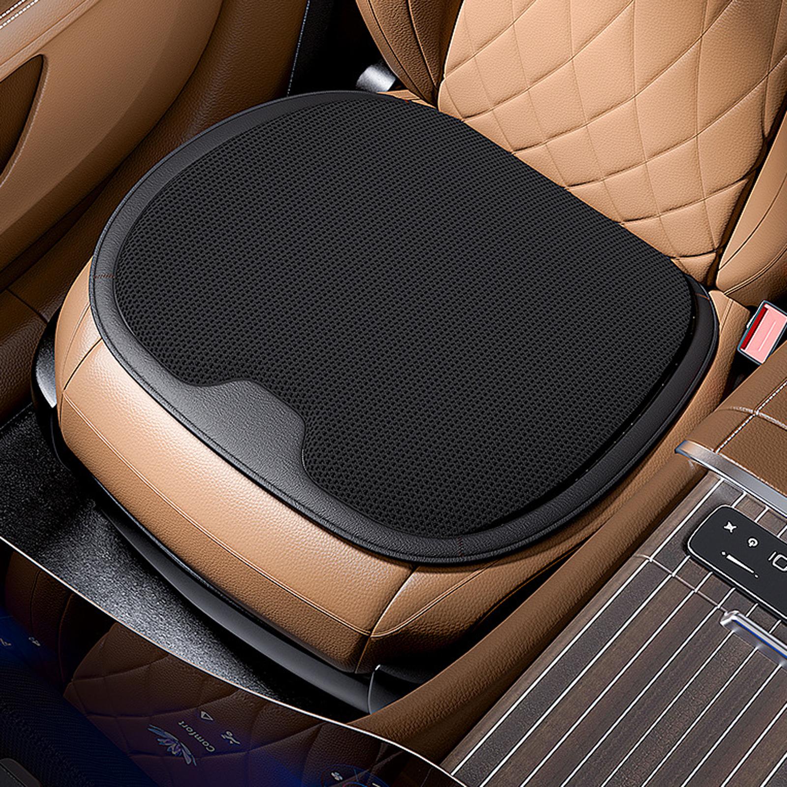 Car Interior Seat Cover Cushion Pad Mesh Sponge Seat Protector Auto Supplies Black