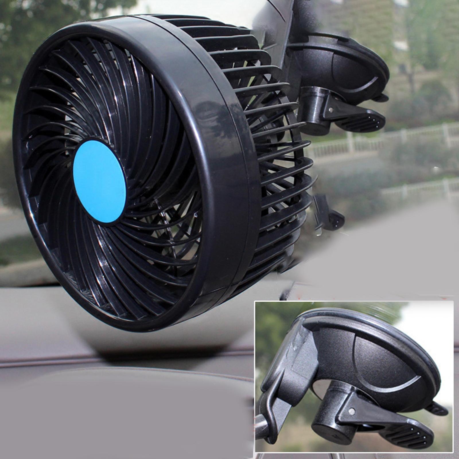 Car Cooling Air Circulator Fan with Suction Cup Universal Small Electric Fan