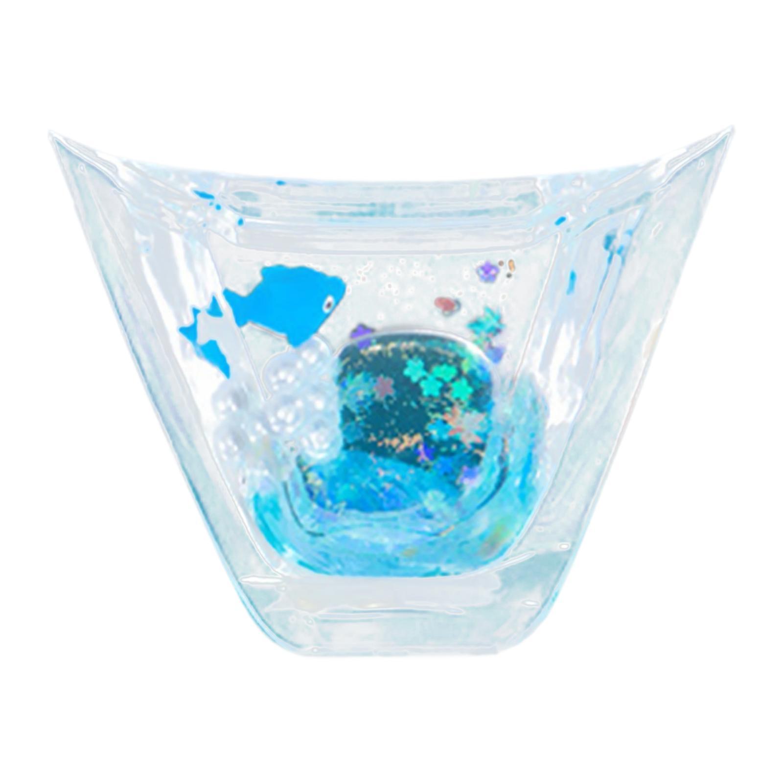 Steering Wheel Sticker Clear Blue