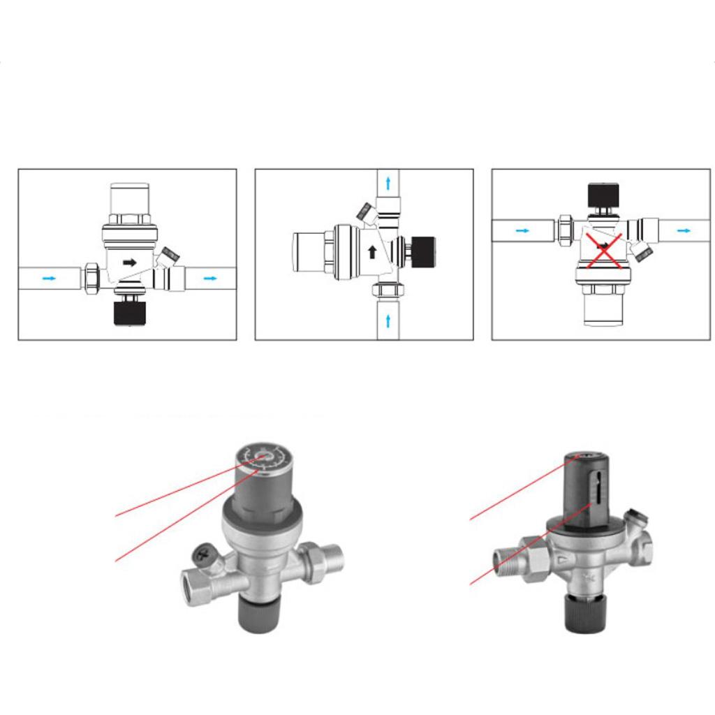 Automatic DN15 1/4 Brass Hose Valve Water Plumbing Valve Connector